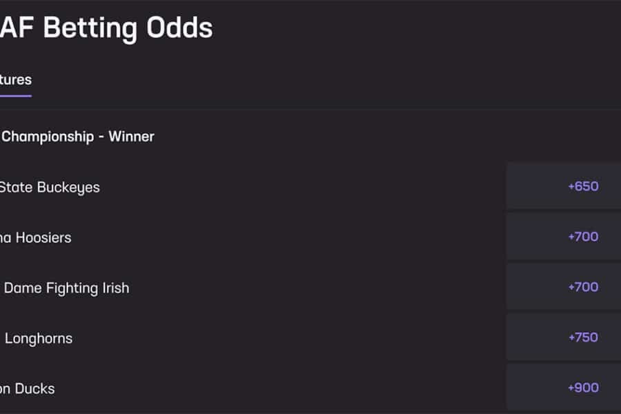 hard rock bet ncaaf odds