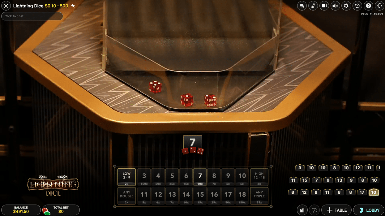 Lightning Dice - 7 roll