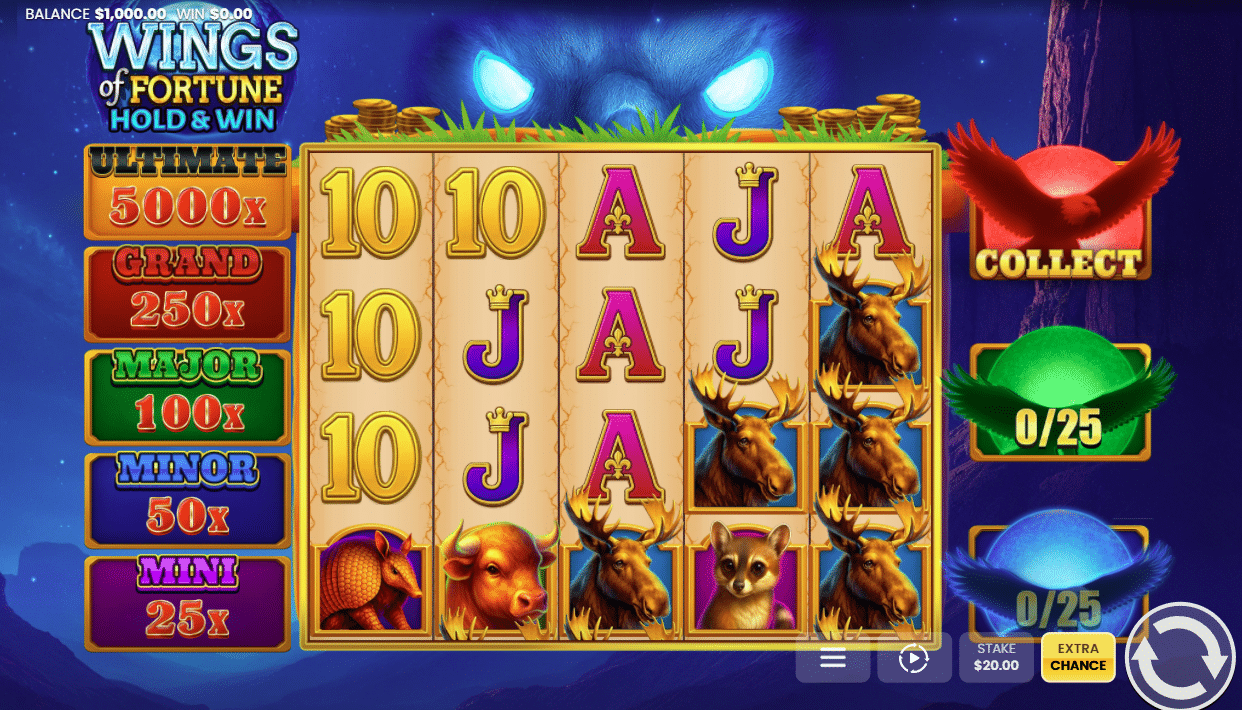 Wings of Fortune Hold and Win