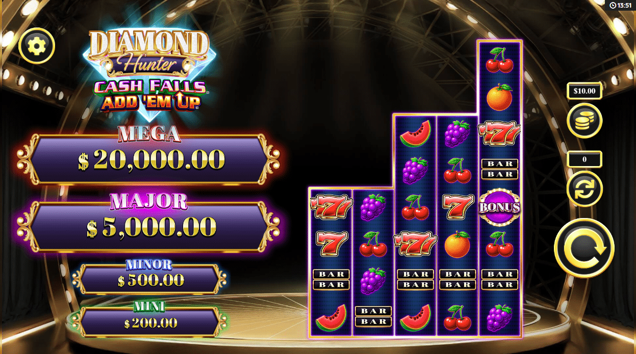 Diamond Hunter Cash Falls