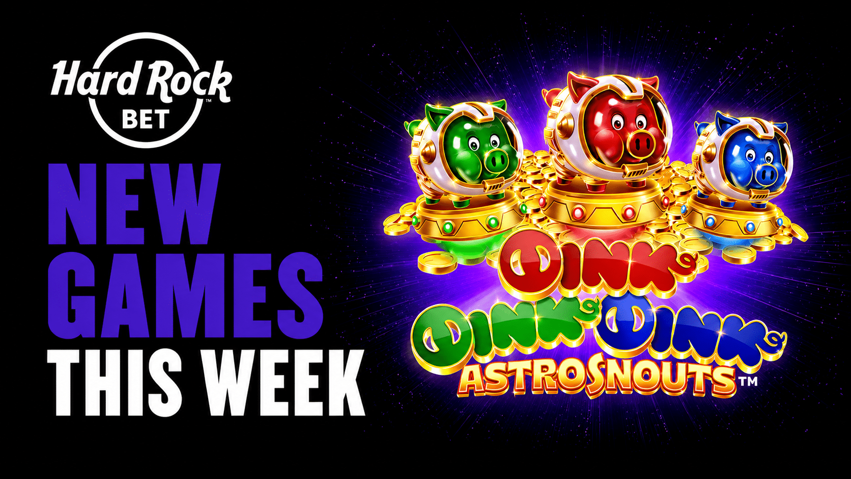 New Games This Week at Hard Rock Bet Include Oink Oink Oink AstroSnouts