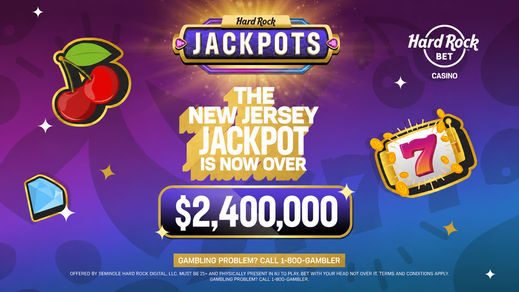 The New Jersey jackpot is now over $2.4 million