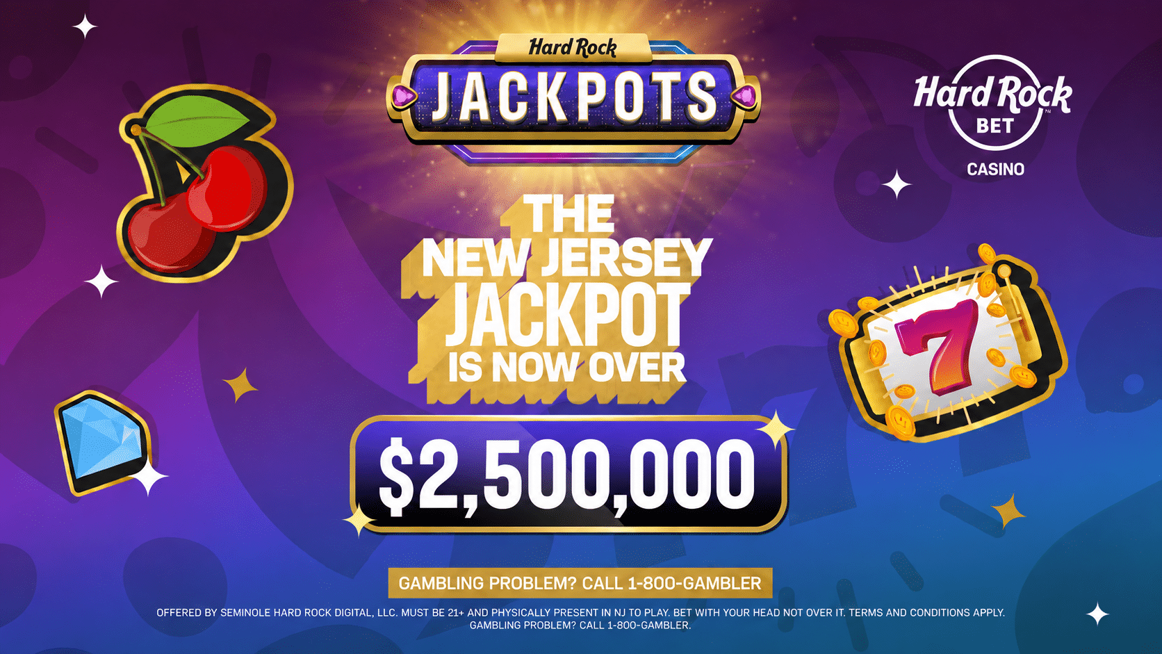 The New Jersey jackpot is now over $2.5 million